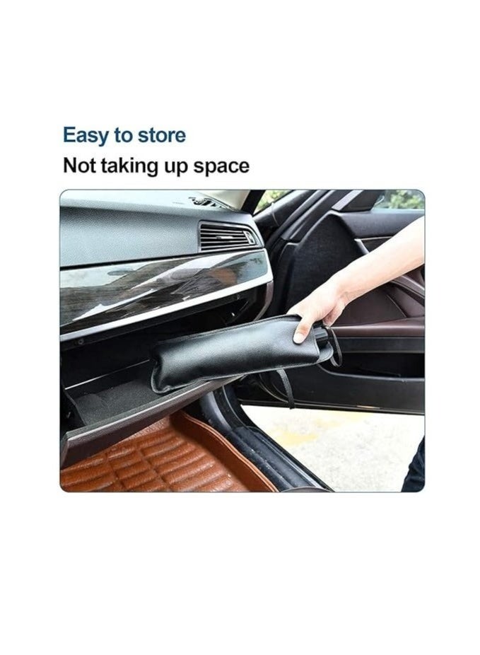 أونتل مظلة قابلة للطي لزجاج السيارة الأمامي بمقبض دوار – للحماية من الأشعة فوق البنفسجية وتقليل حرارة الشمس - Image 5