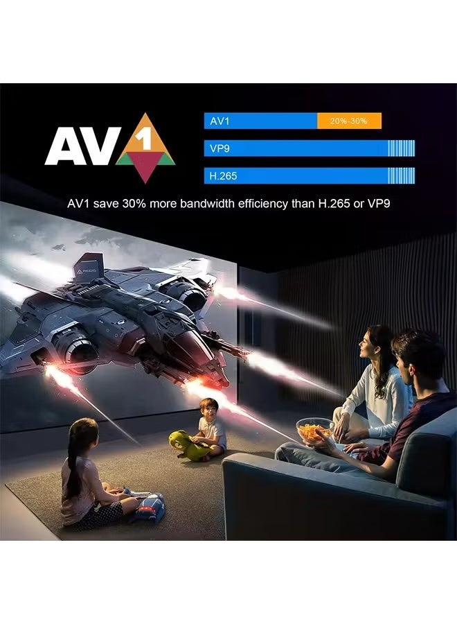 H96 MAX M9S Smart TV Box Android14 AI VisionPQ 8 Core CPU Rockchip RK3576 AI-MENC8K AHD Video Decoding 1000M/LAN Wifi6 BT5.4 - Image 5