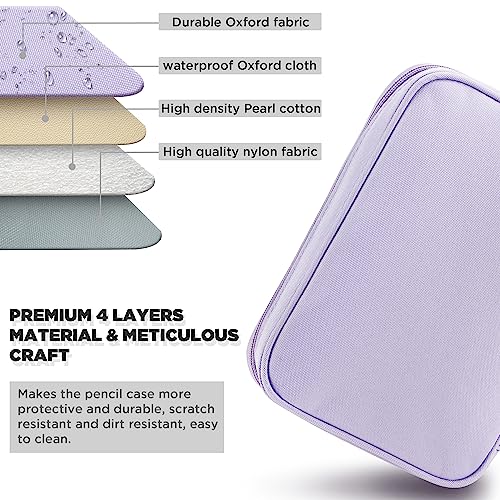 Zannaki Big Capacity Storage Pouch Marker Pen Pencil Case Simple Stationery Bag Box Art Tool & Sketch Storage Boxes for Bullet Journal Middle High School Office College Student Girl Women Adult Teen - Image 5