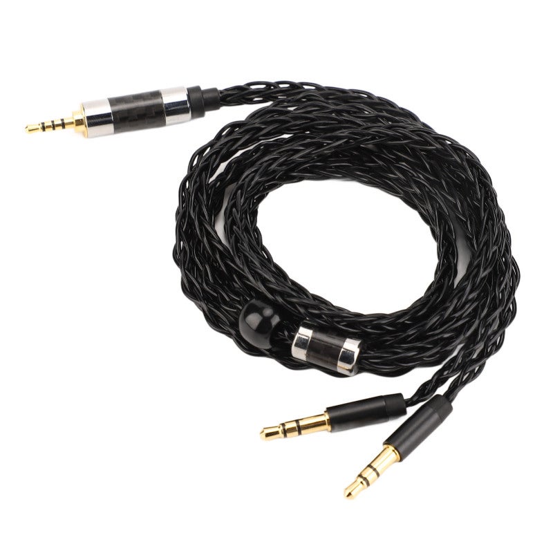 Headphone Cable Replacement 2.5mm Balanced To Dual 3.5mm Gold Plated Plugs Silver Plated - Eliminates Skin Effect 8 Core Balanced Headset Cable For MDR Z7 Z1R - Image 4