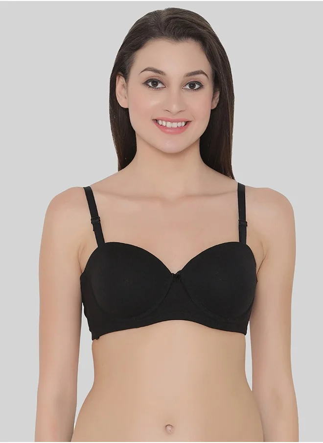 Clovia Clovia Pack of 2 Padded Underwired Full Coverage Multiway Strapless T-Shirt Bra