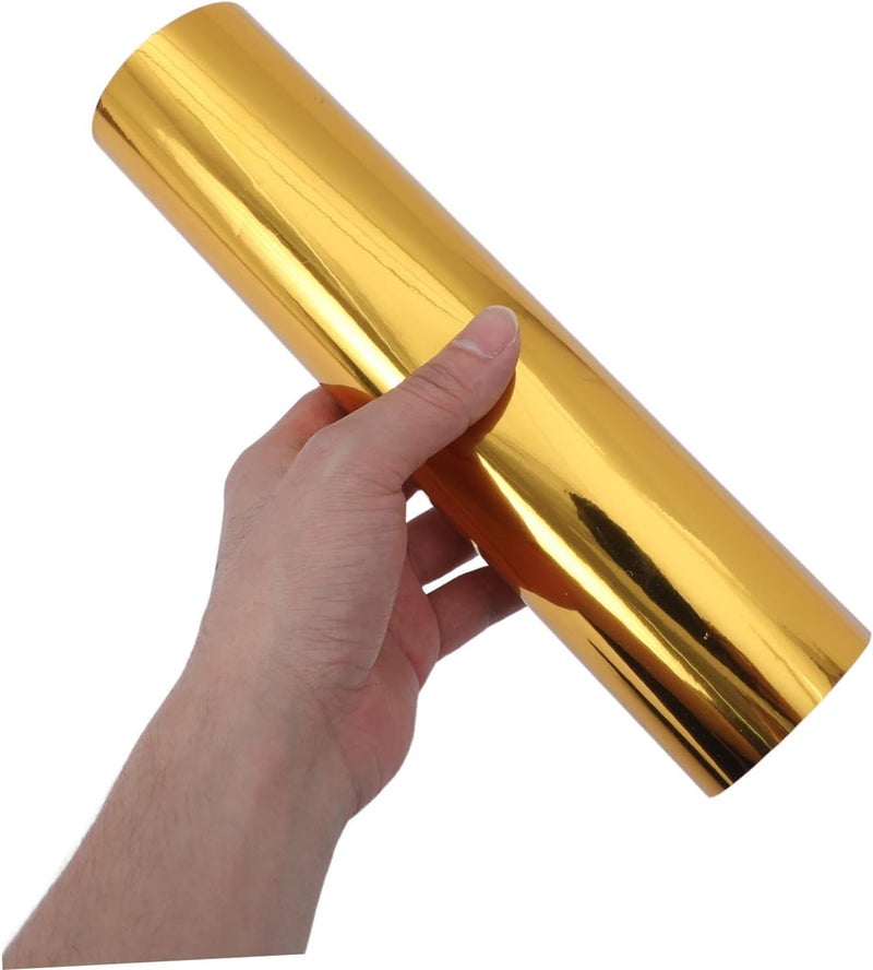 Metallic Adhesive Vinyl Film 3 Rolls 30cm X 25cm DIY Craft Vinyl for Cups and Signs in Gold Silver Rose Gold for Crafting and Glass Decoration - Image 4