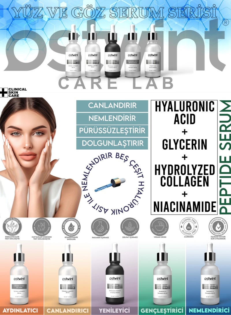 Ostwint Hyaluronic Acid Peptide Moisturizing, Plumping, Revitalizing, Anti-Wrinkle Serum 30ml - Image 4