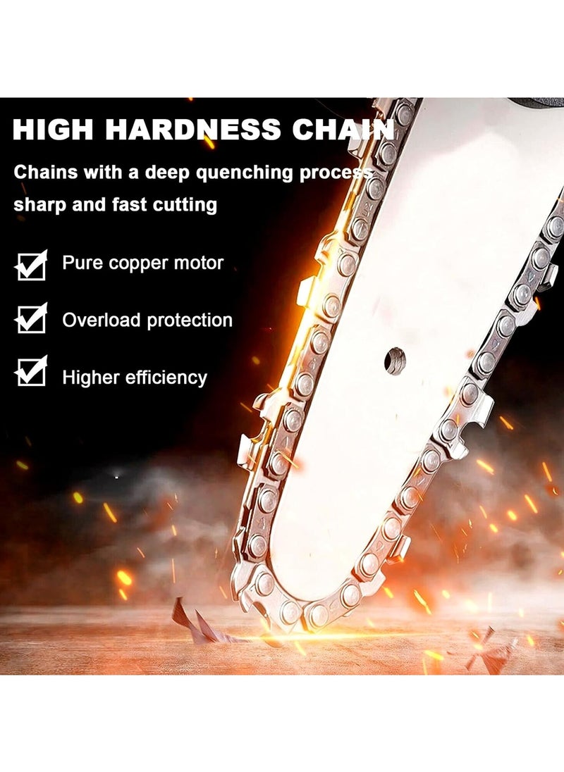 AROAQ Rechargeable Electric Mini Chainsaw with Lithium Battery One-Handed Portable Chainsaw for Household Use and Pruning  - Image 4