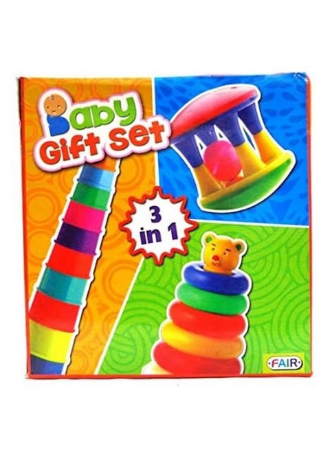 Salvus APP SOLUTIONS 3-in-1 Pack Stacking Toys Baby Gift Set: A Fun Learning Experience for Kids (Multicolor)