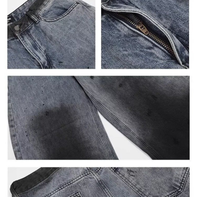 Unisex Classic Denim Jeans Loose Fit Daily Outdoor Wear - Image 3