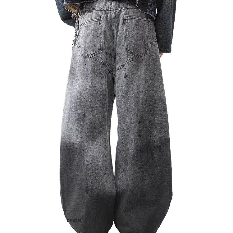 Unisex Classic Denim Jeans Loose Fit Daily Outdoor Wear - Image 4