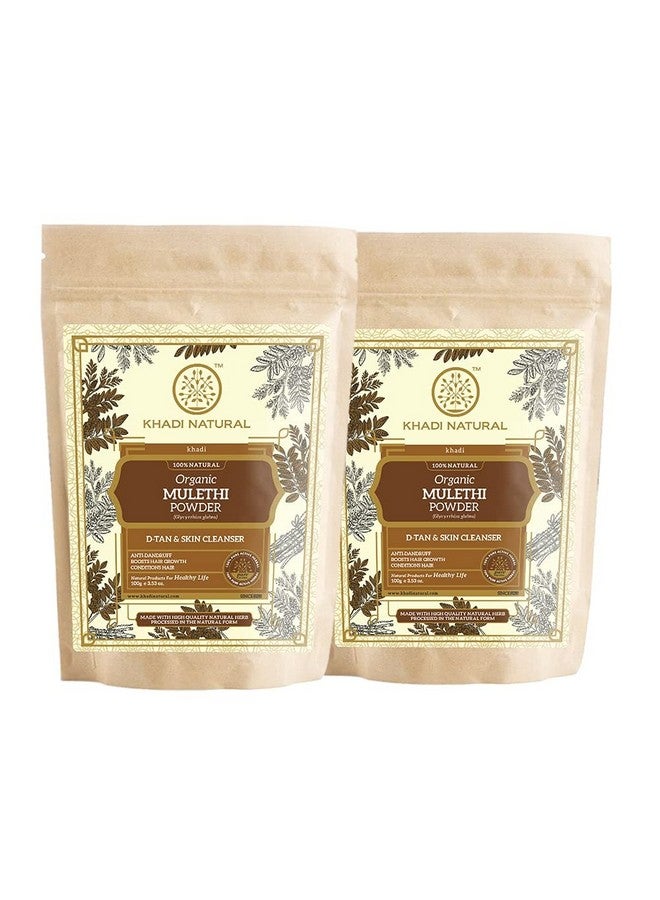Khadi Natural Mulethi Organic Powder Pack Of 2 (2X100Gm) 200Gm - Image 1