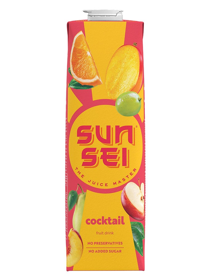 SunSei UHT Fruit Cocktail Juice 1L - Multi-Fruit Blend, No Added Sugar - Image 1