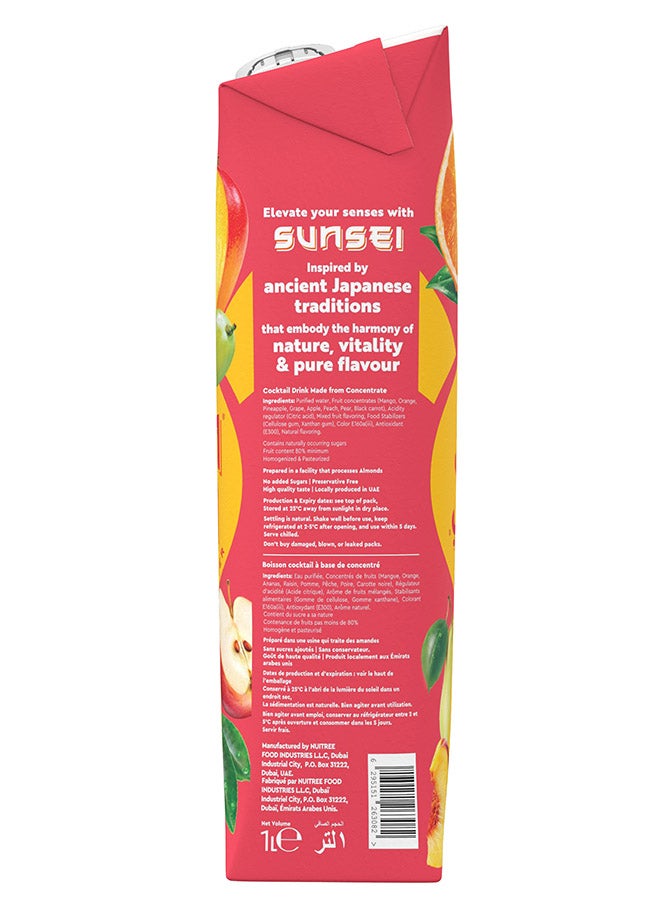 SunSei UHT Fruit Cocktail Juice 1L - Multi-Fruit Blend, No Added Sugar - Image 5