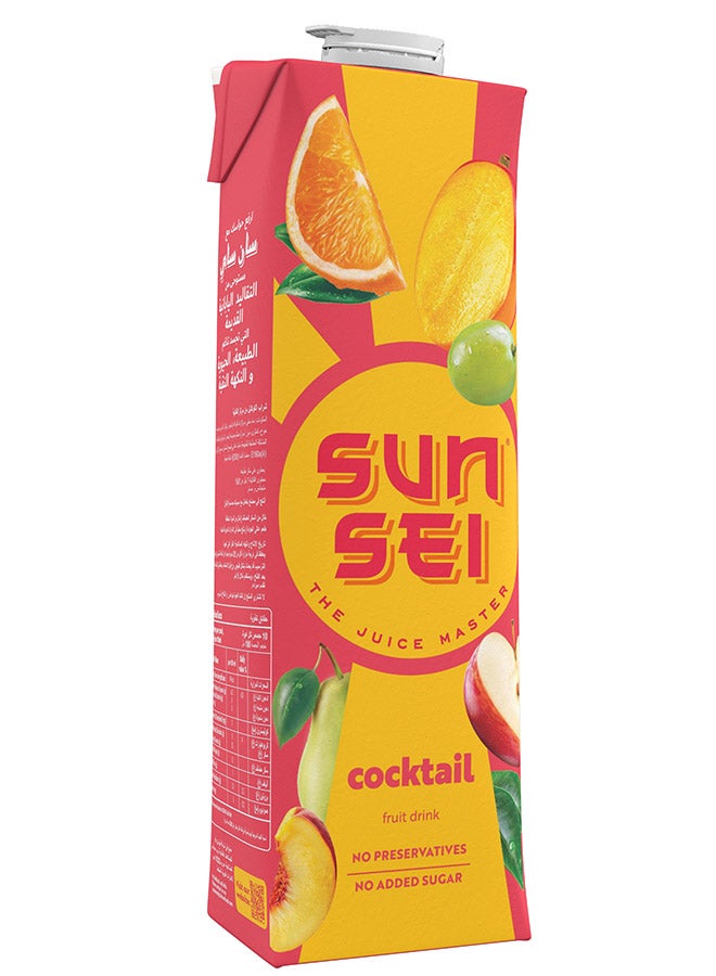 SunSei UHT Fruit Cocktail Juice 1L - Multi-Fruit Blend, No Added Sugar - Image 3