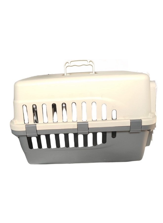 قفص طيران بلاستيكي معتمد من لاتا للحيوانات الأليفة، قفص للجراء للطيران (أزرق وأبيض - 20 بوصة) - Image 3