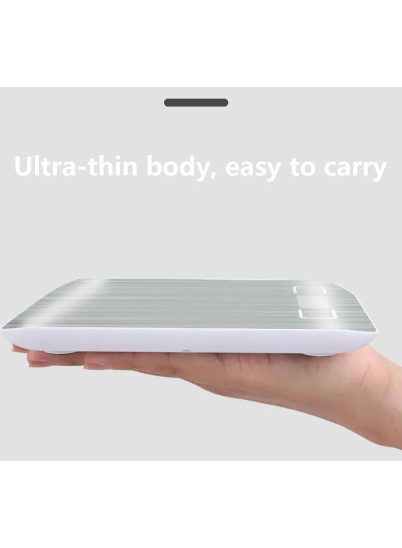 بلومنغ تايم ميزان مطبخ رقمي من الفولاذ المقاوم للصدأ سعة 5 كجم، مقياس قياس عالي الدقة لأوقية الطعام والجرام - Image 2