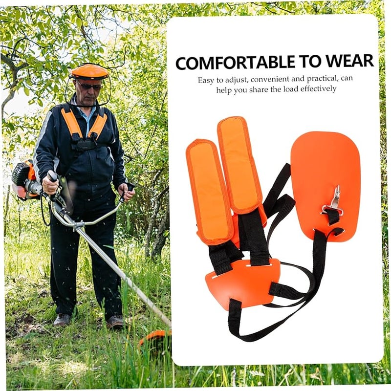 Orange Shoulder Strap For Lawn Mower Durable Comfortable Quick Installation Trimmer Accessory - Image 5
