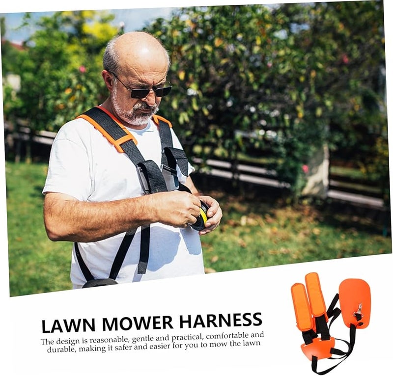 Orange Shoulder Strap For Lawn Mower Durable Comfortable Quick Installation Trimmer Accessory - Image 4