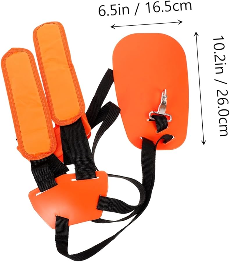 Orange Shoulder Strap For Lawn Mower Durable Comfortable Quick Installation Trimmer Accessory - Image 3