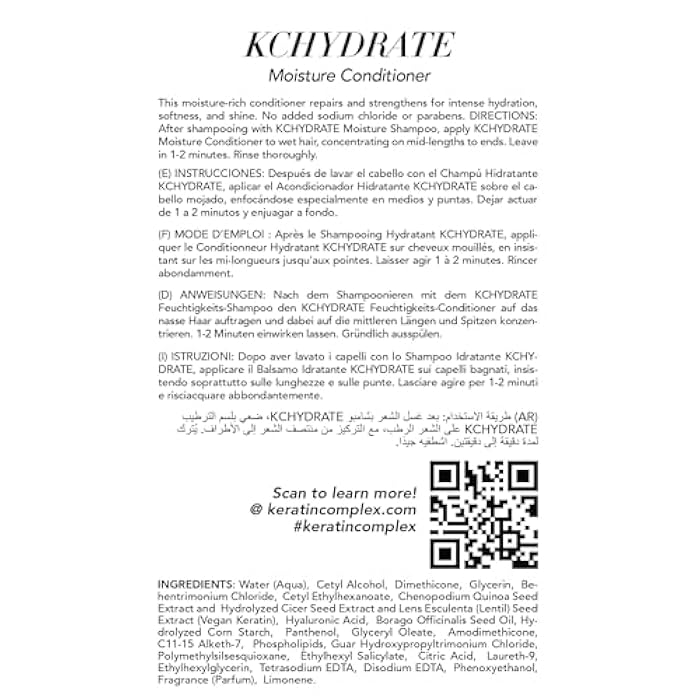 Keratin Complex KCHYDRATE Conditioner - 33.8oz - Image 3