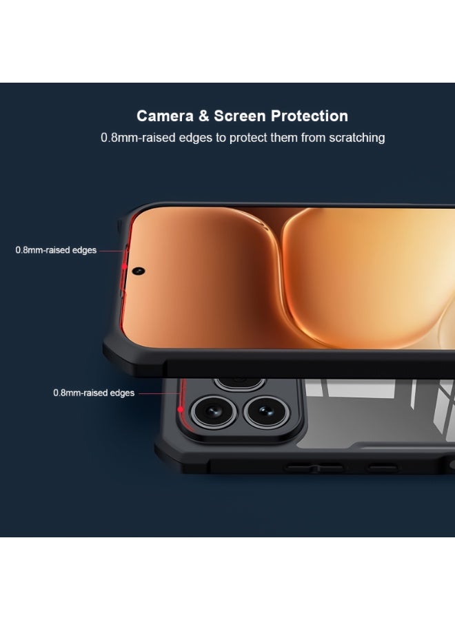 XUNDD for Honor 600 Pro Case, Camera Lens Protection Back Cover, TPU+PC Shockproof Bumper Mobile Phone Case, Anti-Yellowing Slim Fit Protective Casing - Image 2