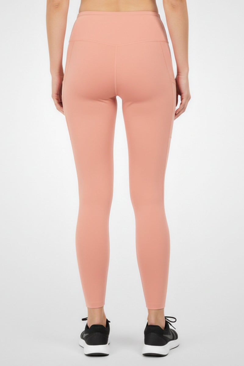 Nike Women Dri Fit Brand Logo 7/8 Running Tights, Old Rose Pink - Image 4