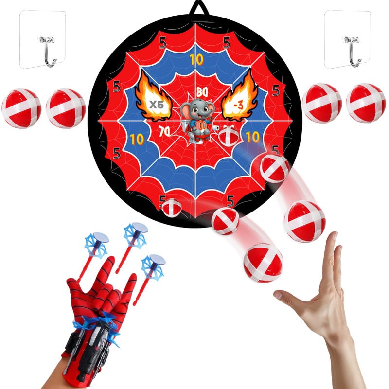 FJQZDBDSA Spiders Web Shooter ï¼ŒSpider Toys for Boys 4-6ï¼ŒBoys 6-8 Years Oldï¼ŒWrist Toys, Birthday Party Presents - Image 1