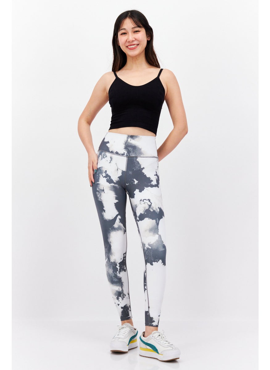 Sage Collective Women Sportswear Fit Training Leggings, Grey Combo  - Image 2