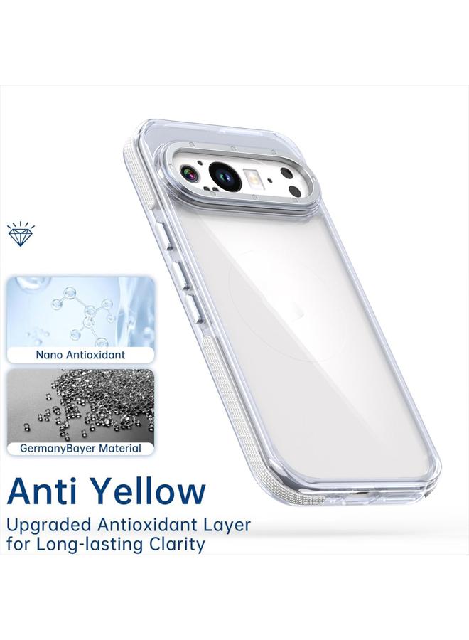 S-TOP Case For Google Pixel 9 / 9 Pro Dual-Color Clear Acrylic Hybrid TPU MagSafe Phone Case - Image 2