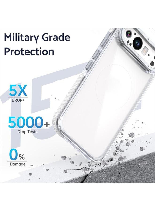 S-TOP Case For Google Pixel 9 / 9 Pro Dual-Color Clear Acrylic Hybrid TPU MagSafe Phone Case - Image 5