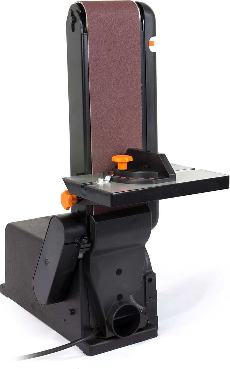 Wen Benchtop Belt and Disc Sander with 4 x 36 in. Belt, 6 in. Disc and Cast Iron Base (6502T) - Image 4