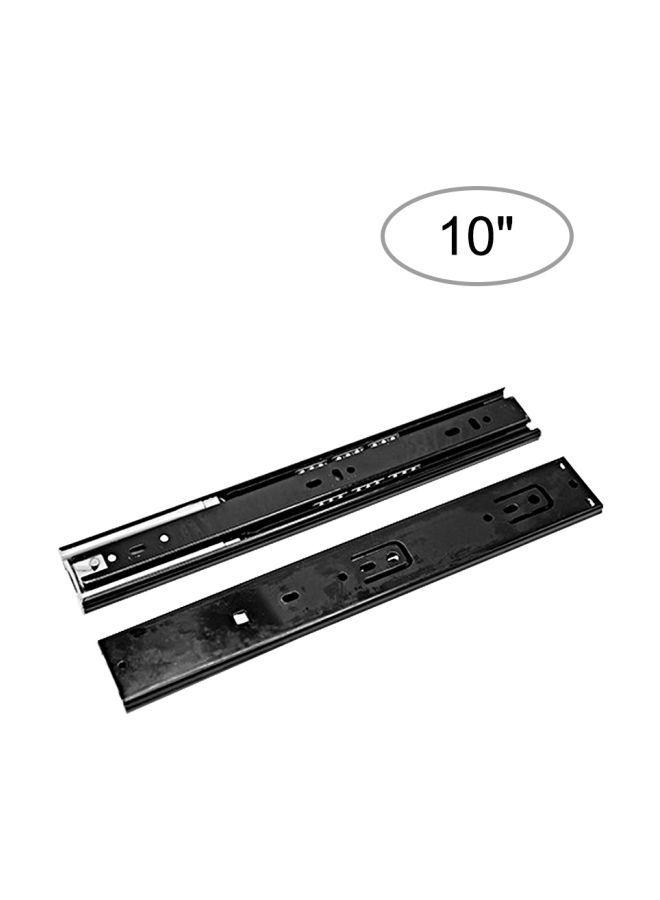 NIBEMINENT 2-Piece Drawer Slides Black 10inch  - Image 2