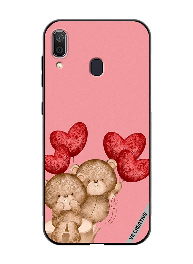 VR CREATIVE Protective Case Cover For Samsung Galaxy A30 Bear Love Design Multicolour - Image 1