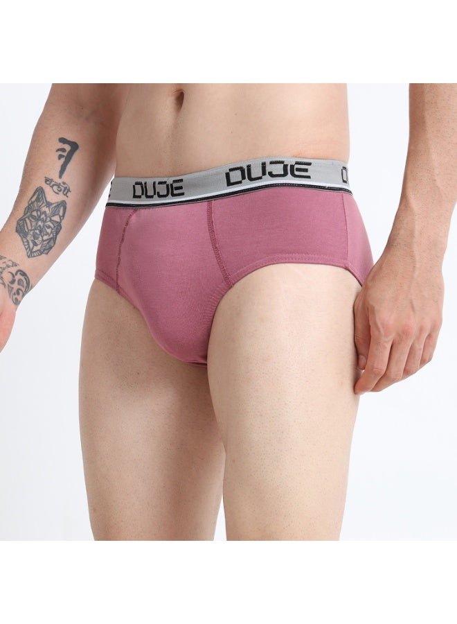 DUJE Men’s Brief OE (Outer Elastic) (3-Pack Combo 6 – Blue, Grey & Pink) | 100% Combed Cotton | Breathable, Sweat-Absorbing, Anti-Bacterial & Odour-Free Everyday Comfort Innerwear - Image 2