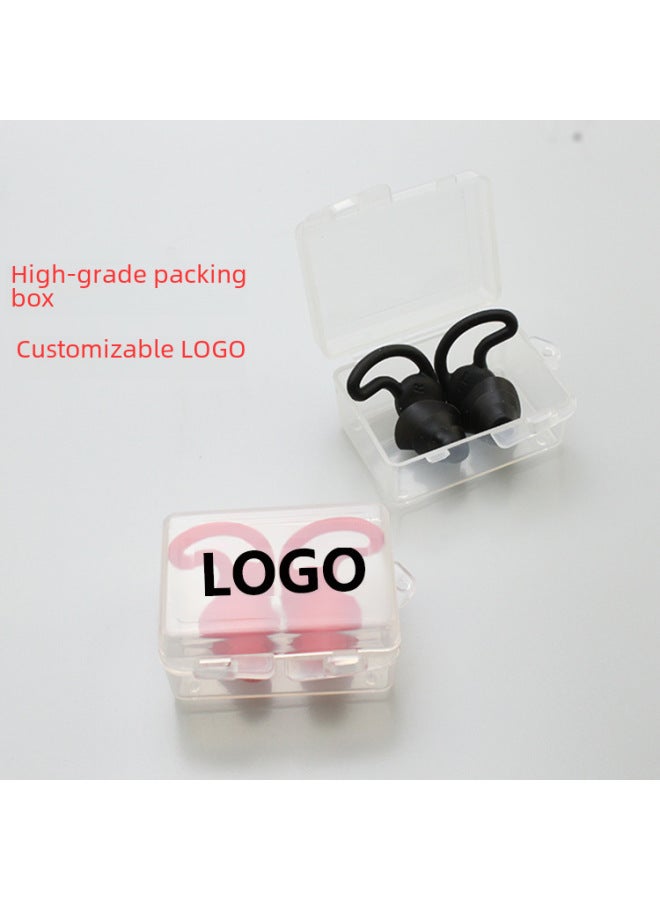 Generic Earplugs Sleep Noise Reduction Soundproof Earplugs Three-layer Silicone Earplugs Waterproof Swimming Earplugs Wholesale-Color:Red (black Color Box + Transparent Box)  - Image 4