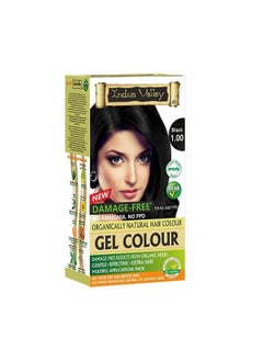 Indus Valley Natural Organic Damage Free Permanent Gel Hair Color, Ammonia Free, Vegan, Cruelty Free, Up to 100% Gray Coverage |Doctor Recommended| Bio Natural Certified- Black 1.0 (20gram+200ml) Pack - pzsku/Z3DBE1748E36732CDF8F1Z/45/_/1690869698/eef25633-9ffe-482c-8eaa-49007c7d43e7