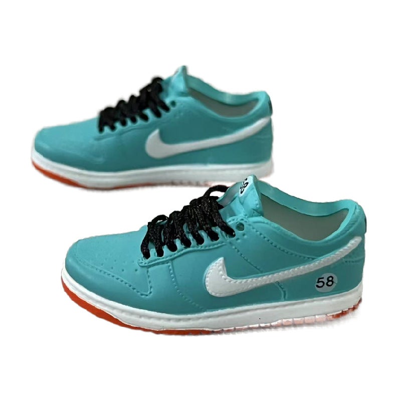 dunk series nude shoes a pair of wholesale 3D hollow bjd shoes sneakers model aj keychain dk racing (pair of naked shoes)