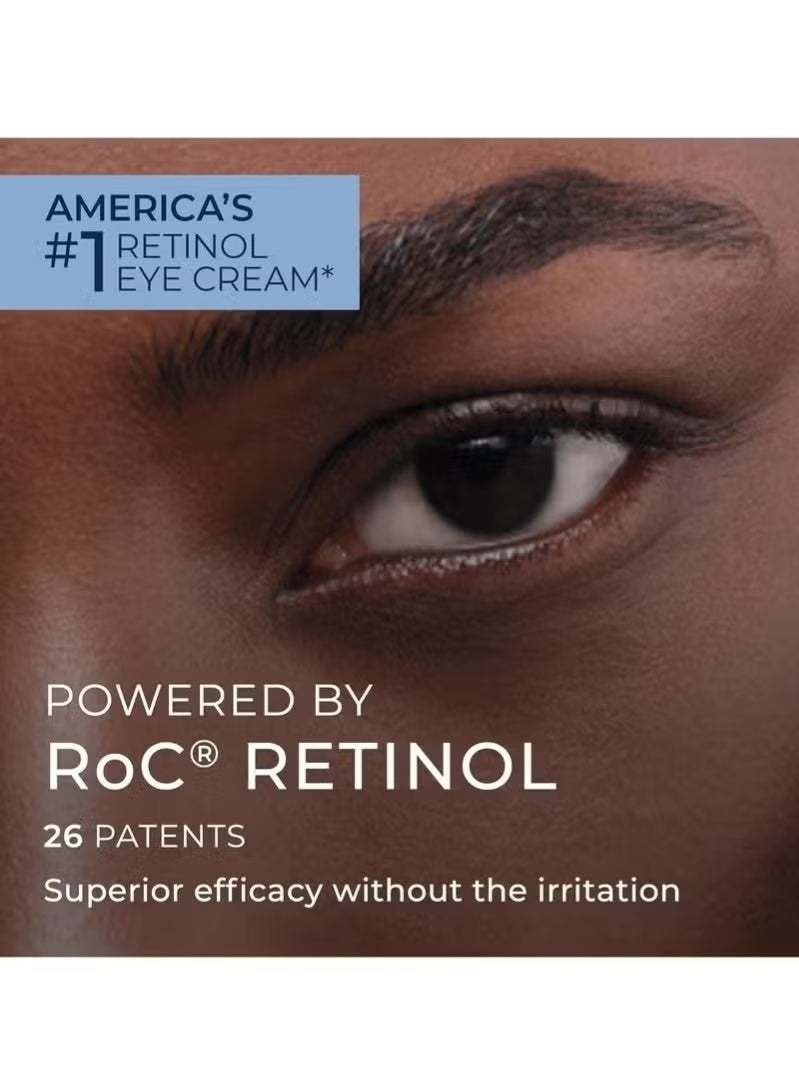 RoC Retinol Correxion Under Eye Cream for Dark Circles & Puffiness, Daily Wrinkle Cream, Anti Aging Line Smoothing Skin Care Treatment for Women and Men, 0.5 oz (Packaging May Vary) - Image 4