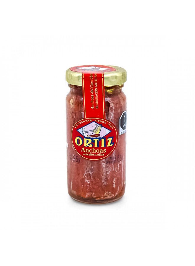 Ortiz Anchovy Fillets in Oil 95 Gram Jar - Image 2