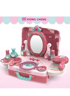 XIONG CHENG مجموعة ألعاب مكياج وتصفيف الشعر 3 في 1 للبنات  - Image 2