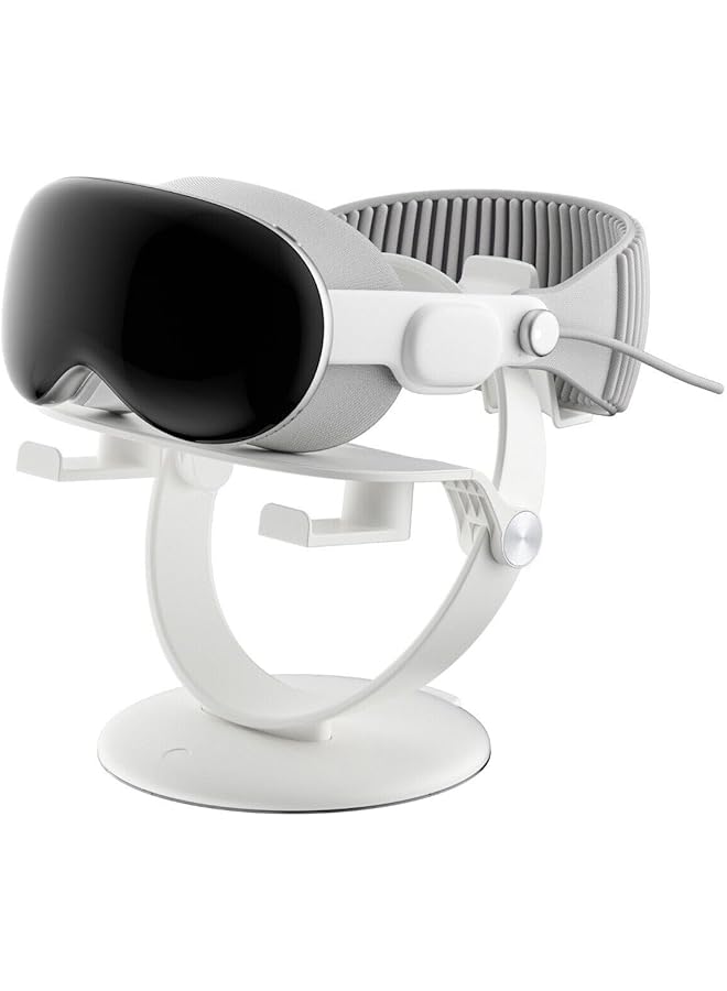Green Tiger VR Headset Display Stand for Apple Vision Pro - Stand Holder Compatible with Quest 3/2/PS VR2/Pico 3 - Universal VR Headset Display Dock, Stable Bracket Storage Round Base, Durable, Seamless - Image 1