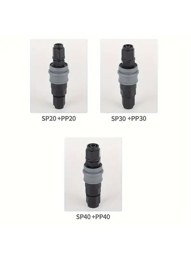 مقبس سريع ذاتي القفل ثقيل الواجب SP40 PP40 لضاغط الهواء والأدوات الهوائية - Image 1