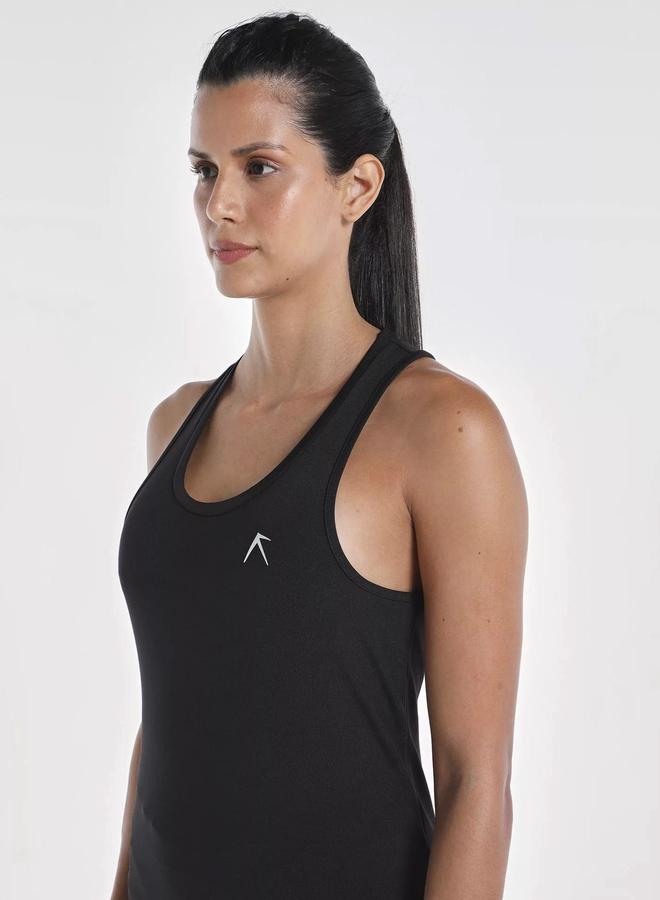 Wizard Women Black Vent Wizardry Solid Racerback Tank Top - Image 4