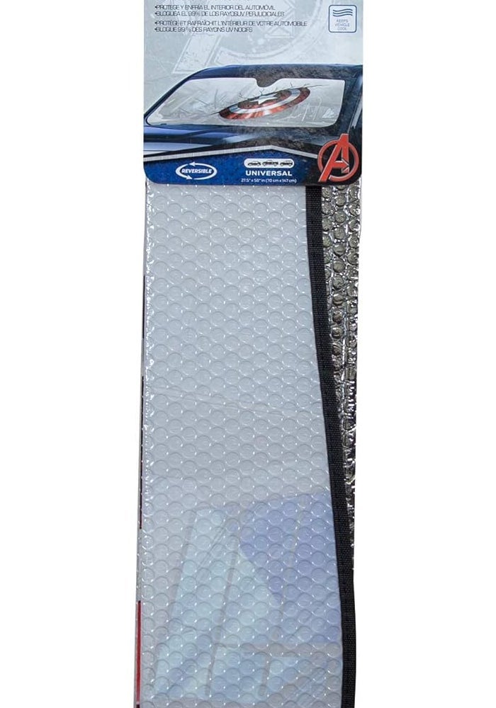 Plasticolor Captain America Broken Shield Accordion Bubble Sunshade - Image 4