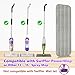 ILAVCOOL 6 Pack Reusable Mop Pads Compatible with Swiffer PowerMop Wood Floor Pads Microfiber Mop Replacement Refills Machine Washable for All Floor Surfaces - Image 4