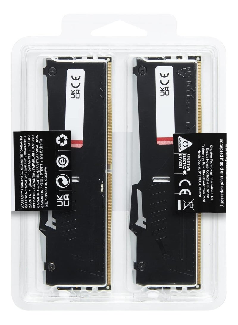 Kingston Fury Beast Black RGB 32GB (2x16GB) 5200MT/s DDR5 CL40 DIMM Desktop Gaming Memory Kit of 2 - KF552C40BBAK2-32 - Image 5
