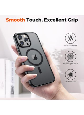 Magnetic Case for iPhone 12 Pro Max [Shockproof & Slim] Matte Hard Back Cover with high-Grade Protection | Black - view 4