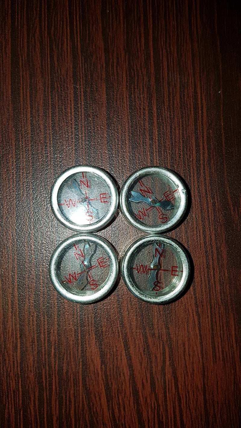 WKM Magnetic Compass Both Side Glass (Pack of 12) (Size 20mm / 2cm) - Image 2