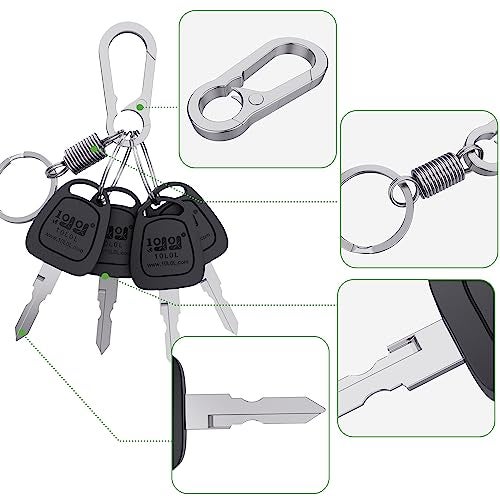 10L0L 4 Pack Golf Cart Keys for Club Car DS 1982-up, Club Car Precedent 2004-up, Replace OEM 1012505 - Image 4