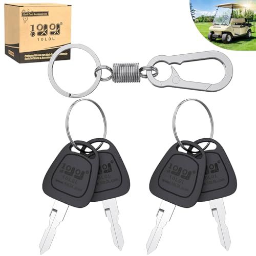 10L0L 4 Pack Golf Cart Keys for Club Car DS 1982-up, Club Car Precedent 2004-up, Replace OEM 1012505 - Image 1