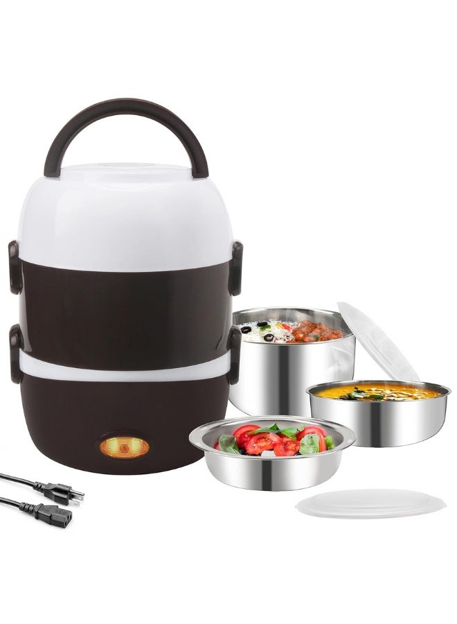 Electric Lunch Box 2L – 250W Portable Heated Food Warmer, Fast Heating Bento Lunchbox For Car, Office, Travel & Home | Stainless Steel, 220V, Spill-Proof, Ideal For Adults & Kids, Electric Lunch Box, Heated Lunchbox, Portable Food Warmer, Bento Box 220V, Stainless Steel Food Container, Electric Lunch Box For Car, Travel Lunch Warmer, Office Food Heater, Fast Heating Lunch Box, Mini Rice Cooker - Image 1