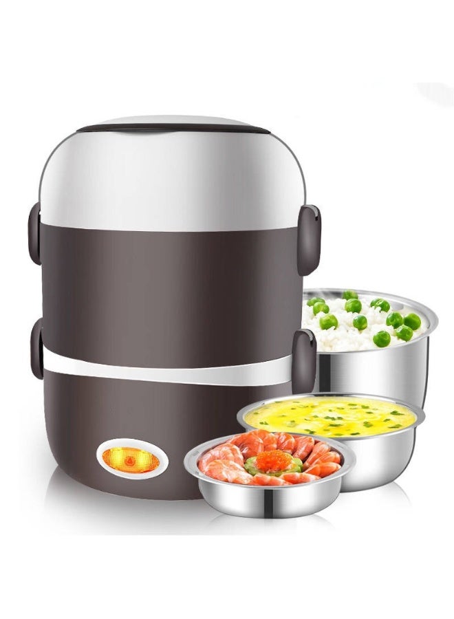 Electric Lunch Box 2L – 250W Portable Heated Food Warmer, Fast Heating Bento Lunchbox For Car, Office, Travel & Home | Stainless Steel, 220V, Spill-Proof, Ideal For Adults & Kids, Electric Lunch Box, Heated Lunchbox, Portable Food Warmer, Bento Box 220V, Stainless Steel Food Container, Electric Lunch Box For Car, Travel Lunch Warmer, Office Food Heater, Fast Heating Lunch Box, Mini Rice Cooker - Image 4