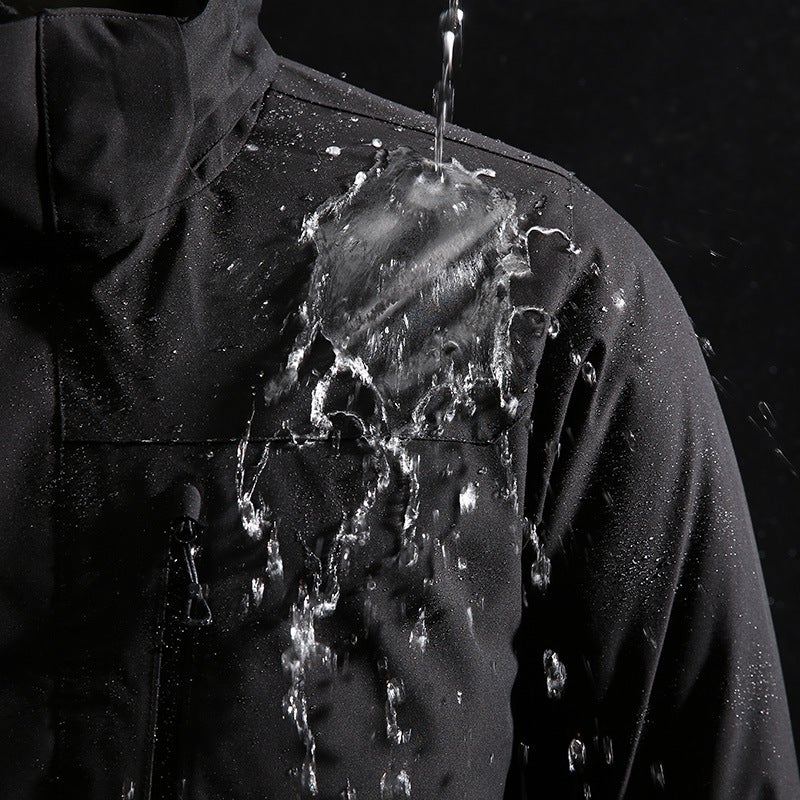 New Style Charge Clothes Three-In-One Anti-Water Splashing Two-Piece Winter Down Liner For Men And Women Outdoor Waterproof Camping Clothing - Image 5